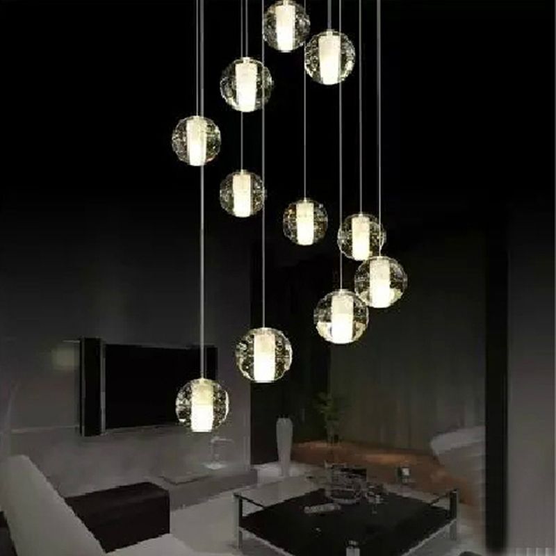 Crystal Ball Pendant Light Coloured Pendant Lights Modern Hanging Lamp