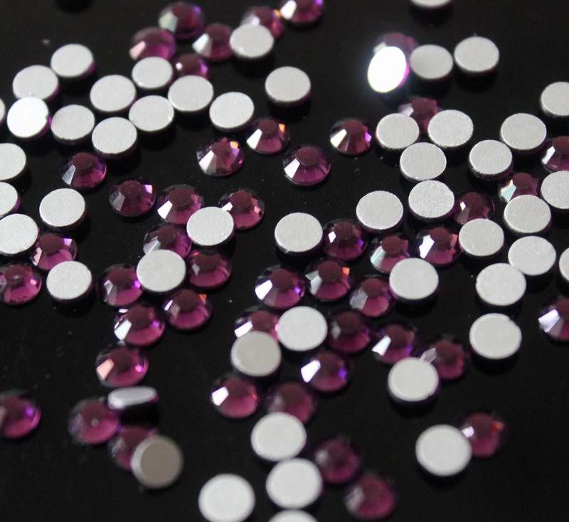 SS16 (3.8-4.0mm) Top Quality 1440pcs Deep Purple AAA Crystal Flatback ...