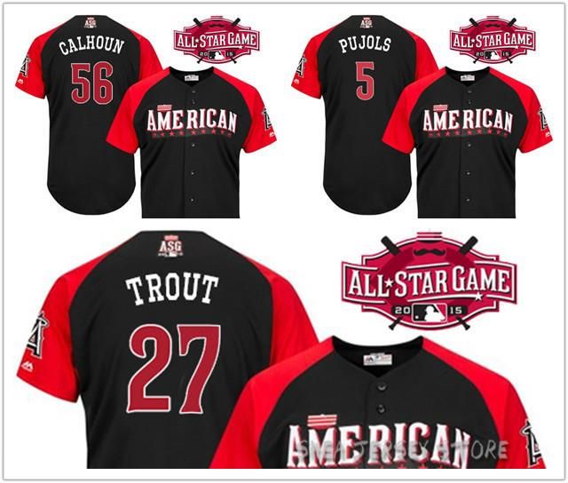 30 Teams- 2015 MLB American League All Star Game Baseball Jersey ...