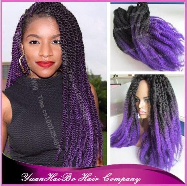 2016 Synthetic Ombre Marley Twists Braiding Hair Colored 2016 Synthetic Ombre Marley Twists Braiding Hair Colored