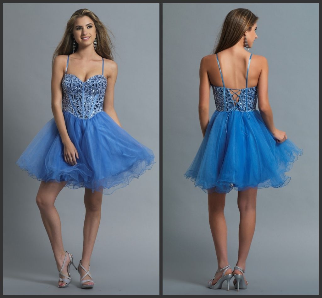 straps prom dresses buy cheap blue spaghetti straps prom dresses to ...