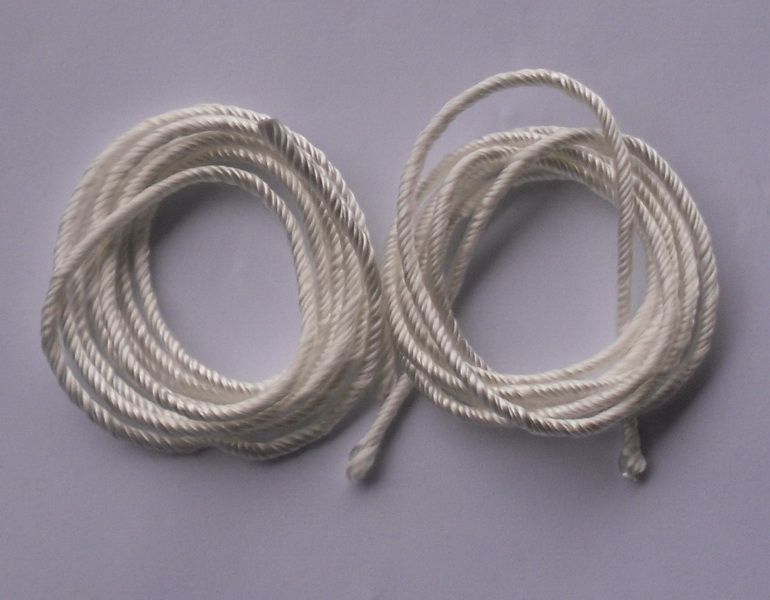 3.0mm 20m Silica Wick Fiberglass Rope Ceramic Wick Silica Cord Winding