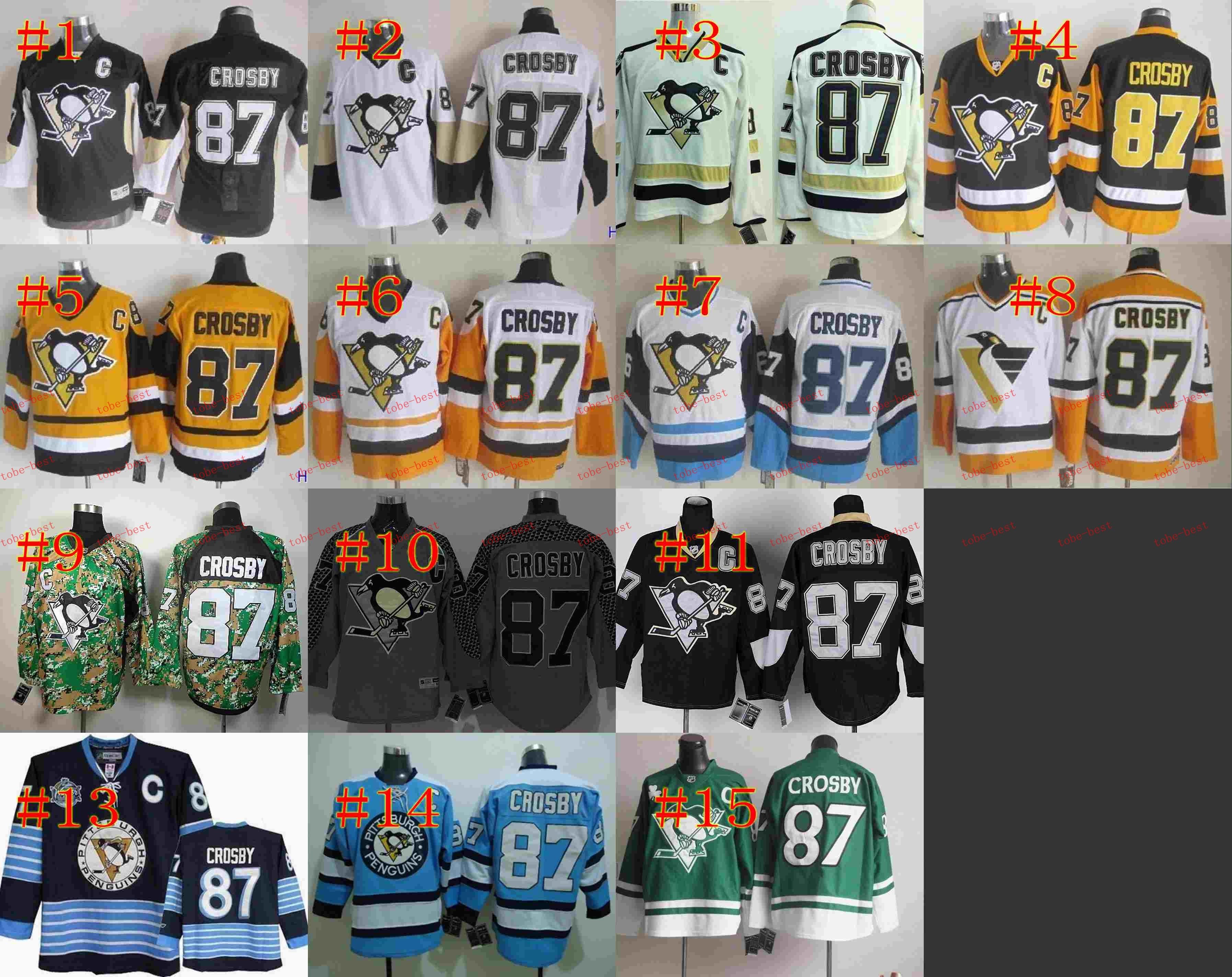2017 Pittsburgh 87 Sidney Crosby Hockey Jerseys,Best Quality,Ice