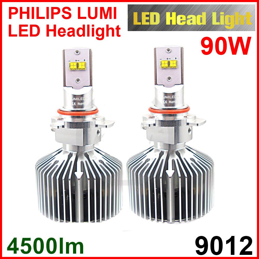 9012 HIR2 45W/Bulb 4500lm PHILIPS LUMILED Headlight Beam LUXEON MZ