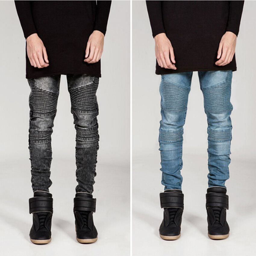 pleated skinny pants