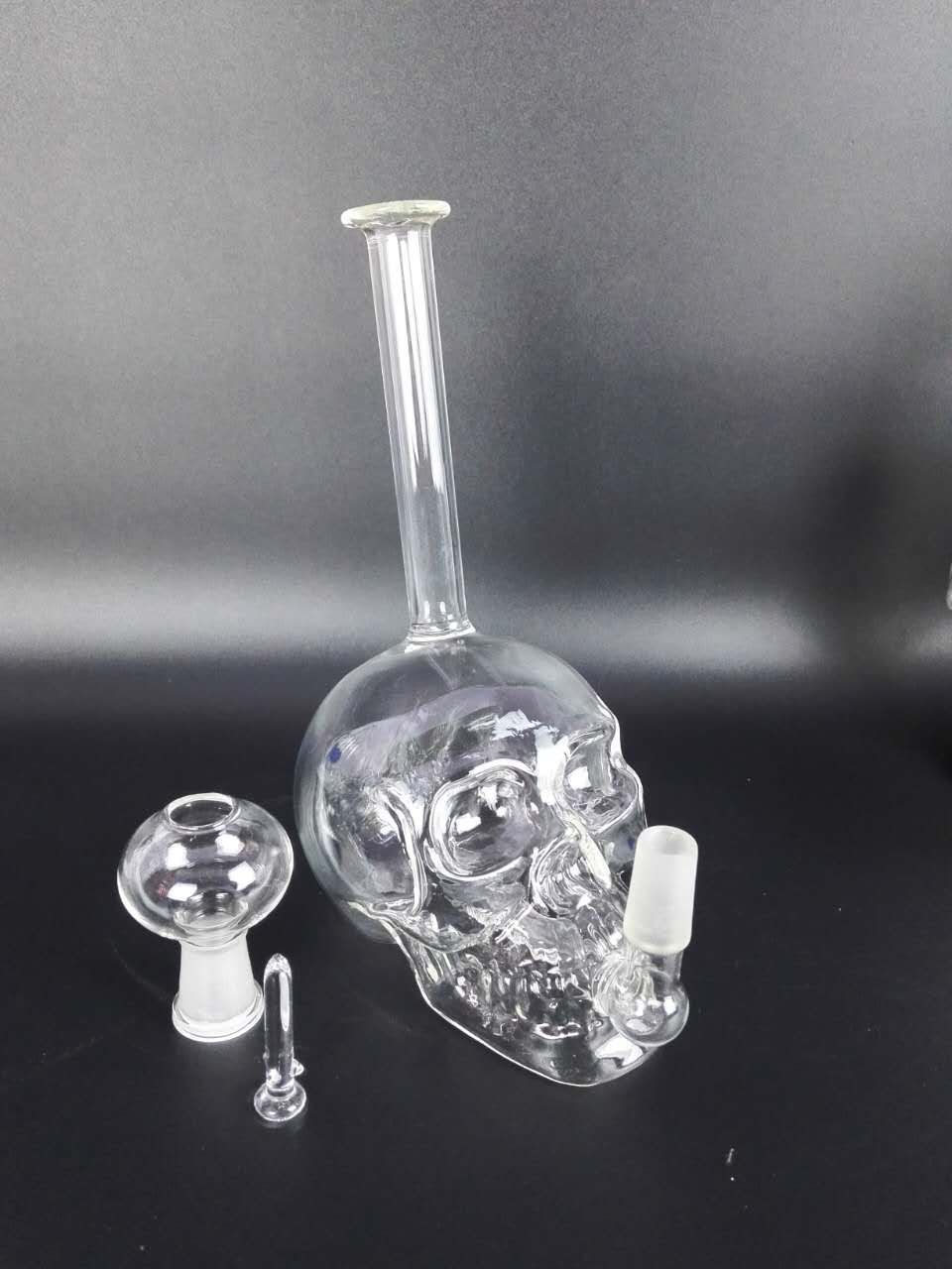 2017 Skull Glass Glass Pipes Hookah Pipe Adapter 14mm Oil Rigs For Sale