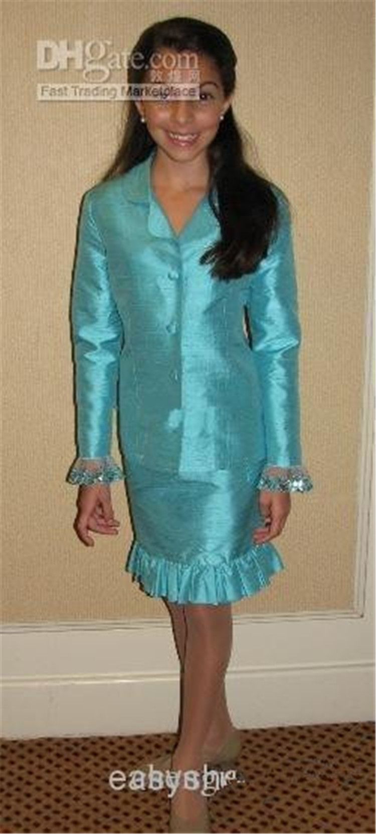 Little Girls Interview Suits Custom Made Dresses Kids Children State