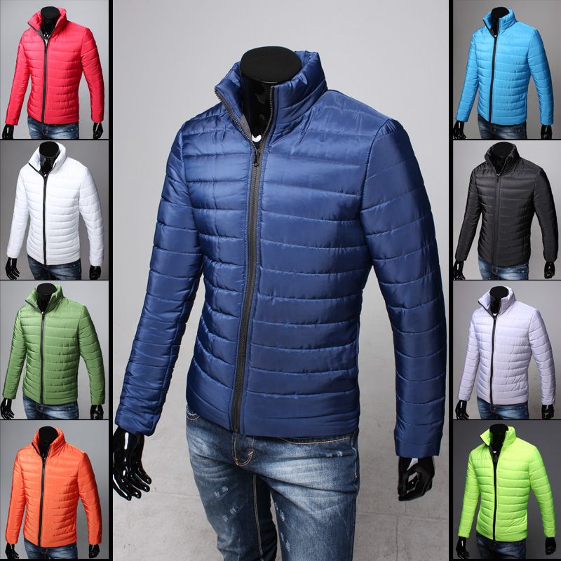 Best Hot 2015 New Winter Jacket Men Slim Mens Long Sleeve Parka Famous Brand Mens Jacket Plus