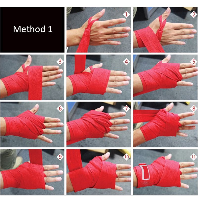 2.8m Length Boxing Kickboxing Handwraps Twine Bandage Palm Protector Pugilism Sparring Wrist Pad