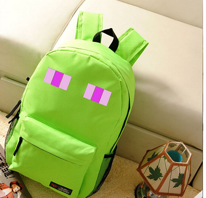 My Enderman Backpacks Canvas 18 Inches My School Bags Outdoor Travel