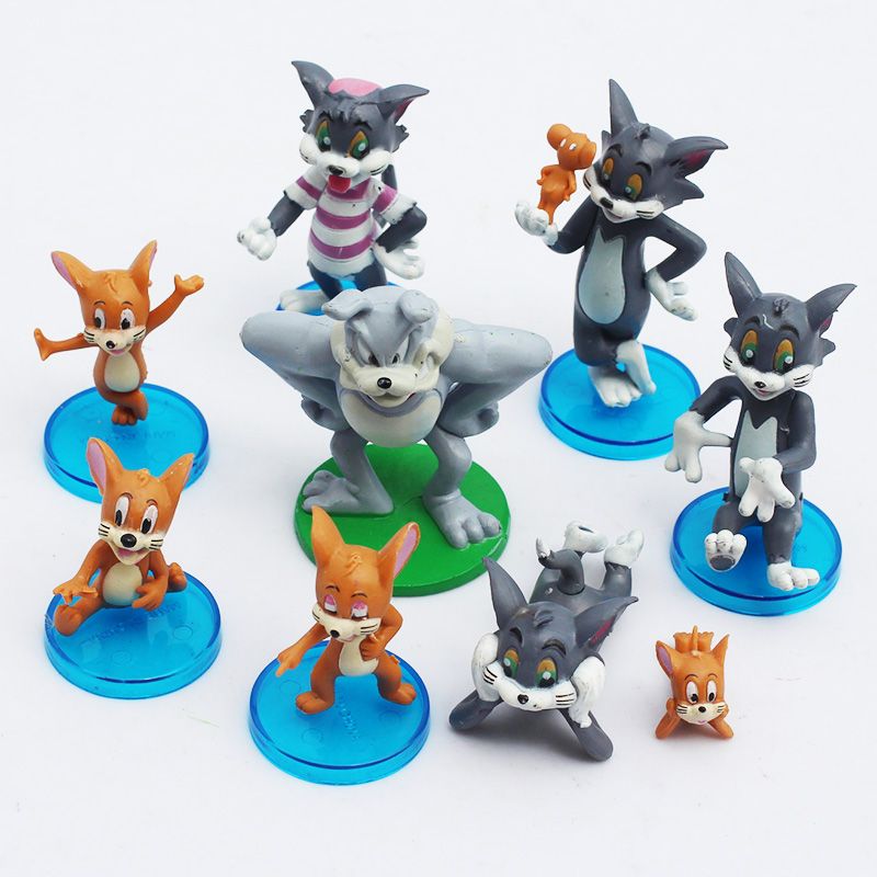2017 Tom And Jerry Figure Toys Cartoon Action Figure Toy Dolls Set Of 9