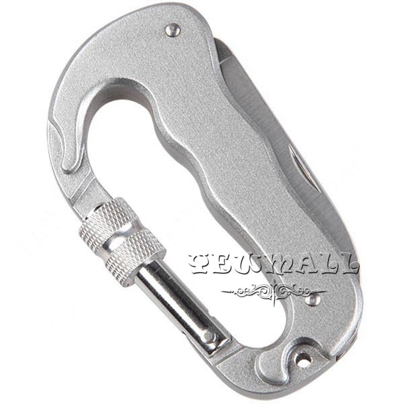Carabiners Heavy Duty D Shape Carabiner ClipOn Clamp Key Chain Hook
