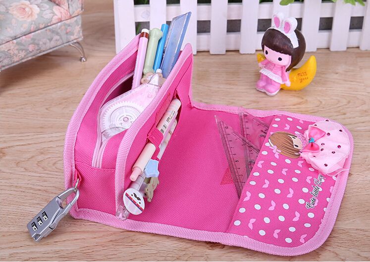 Top Quality Cute Girl Pencil Bags Kids Pencil Case Zipper Children