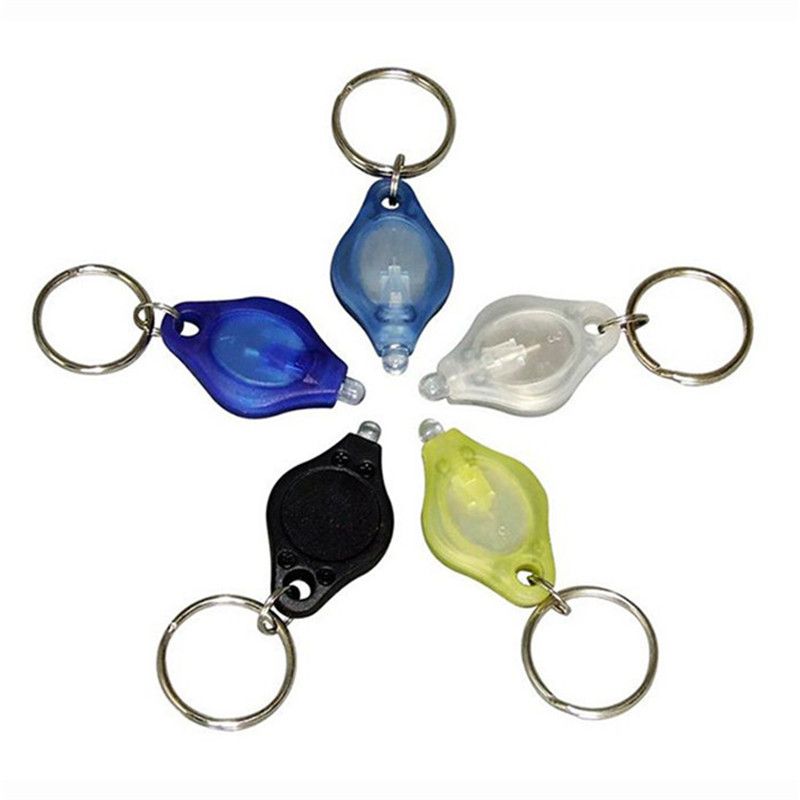 White & Uv Led Keychain Light Mini Led Flashlight Keychains Car Key