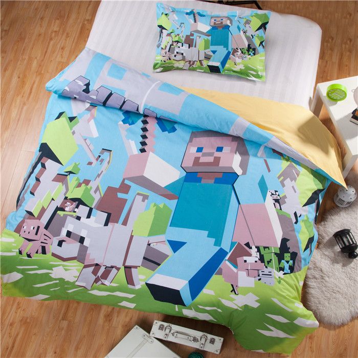 Promotion 3D Bedding Sets MineCraft Bedding Duvet Cover Set High ...