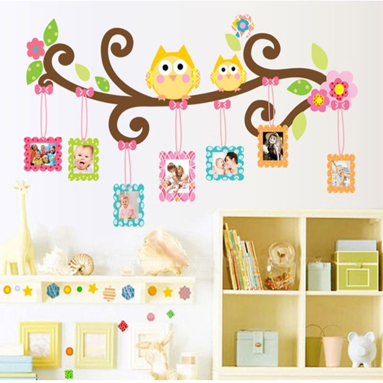 Picture Frame Wall Decals mascot owl picture frame wall decal stickers colorful owls photo Picture Frame Wall Decals mascot owl picture frame wall decal stickers colorful owls photo