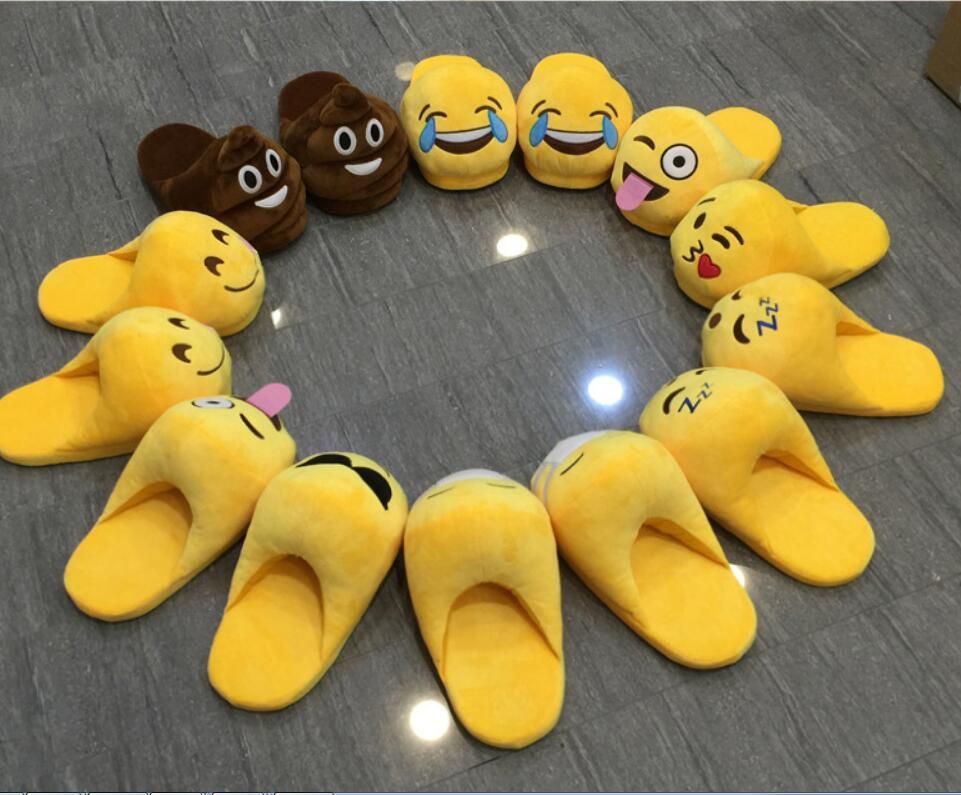 Emoji Smiley Cotton Slippers Cute Cartoon Slipper 2016 New Arrival