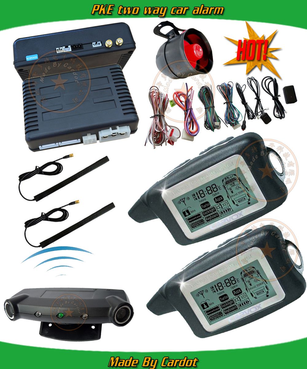 2017 Lcd Car Alarm System,Shock Alarm Trigger Anti Theft System,Two Way