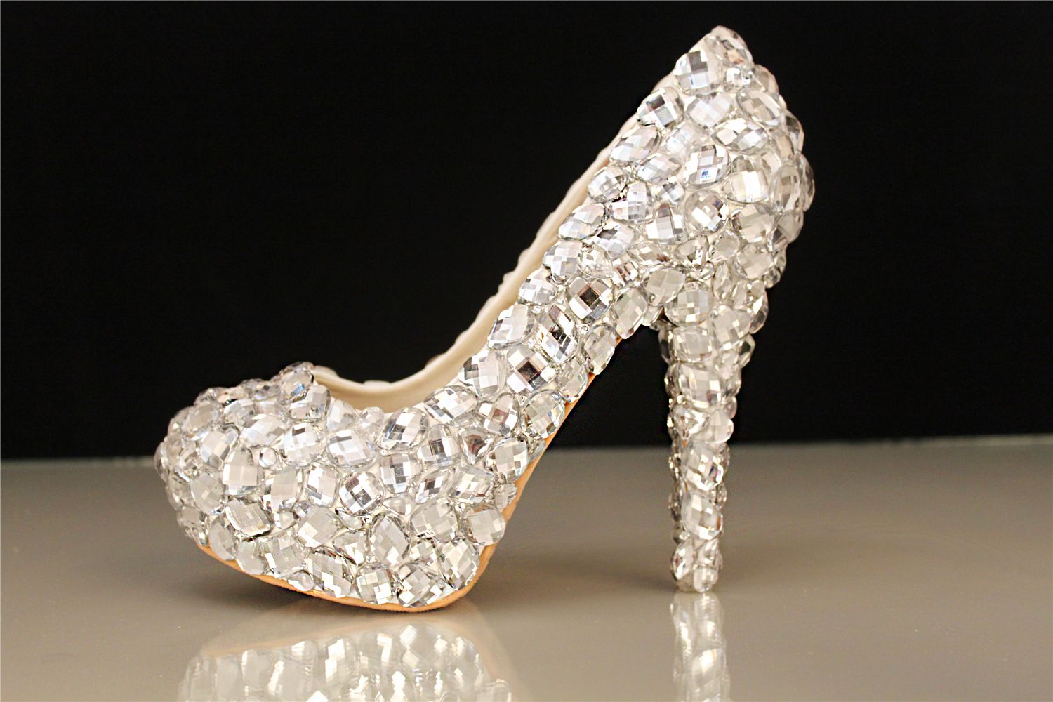 Silver Rhinestone Heels - Exquisite Style of Silver Rhinestone ...