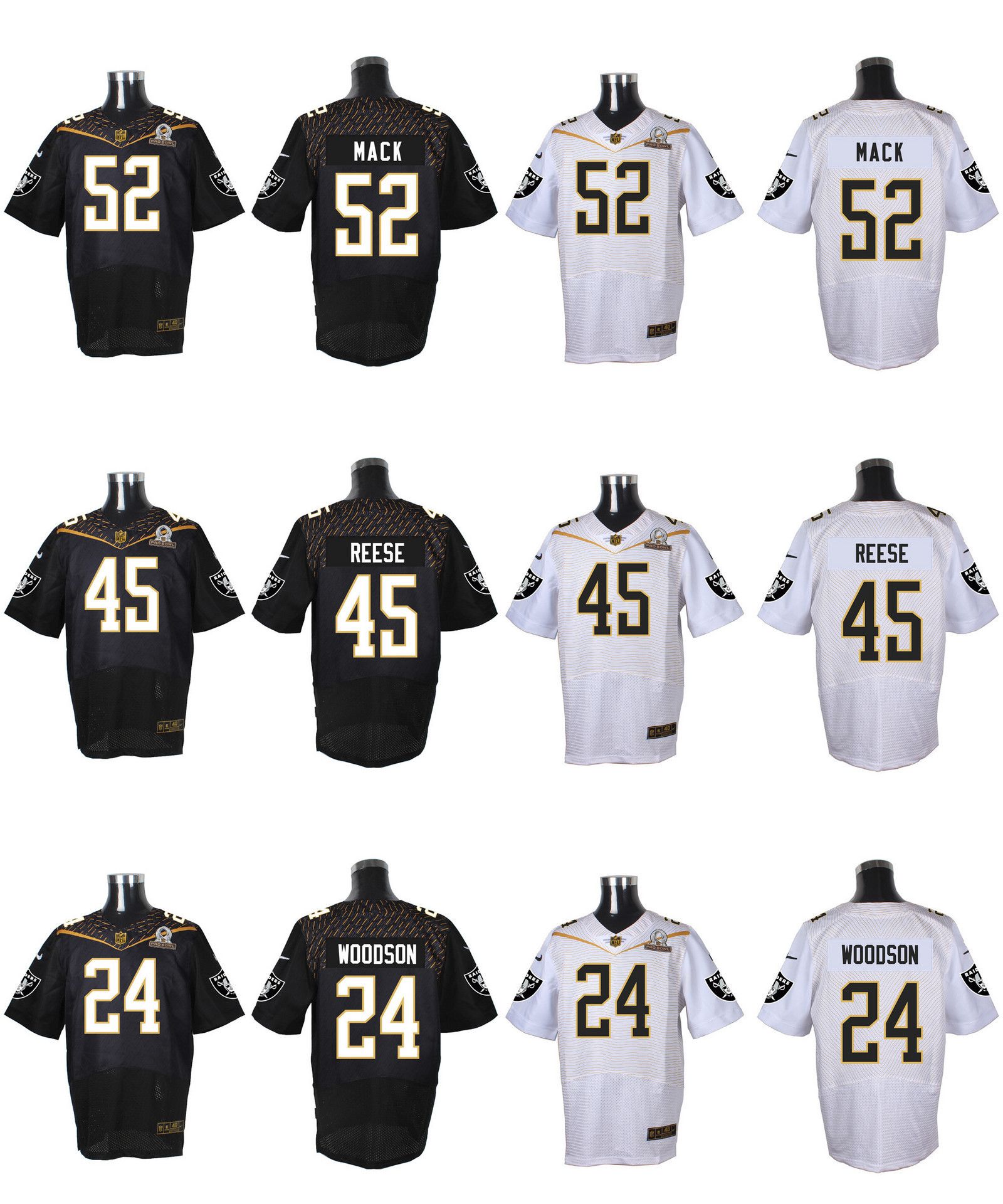 Men's Team Rice Charles Woodson Nike White 2016 Pro Bowl Game Jersey