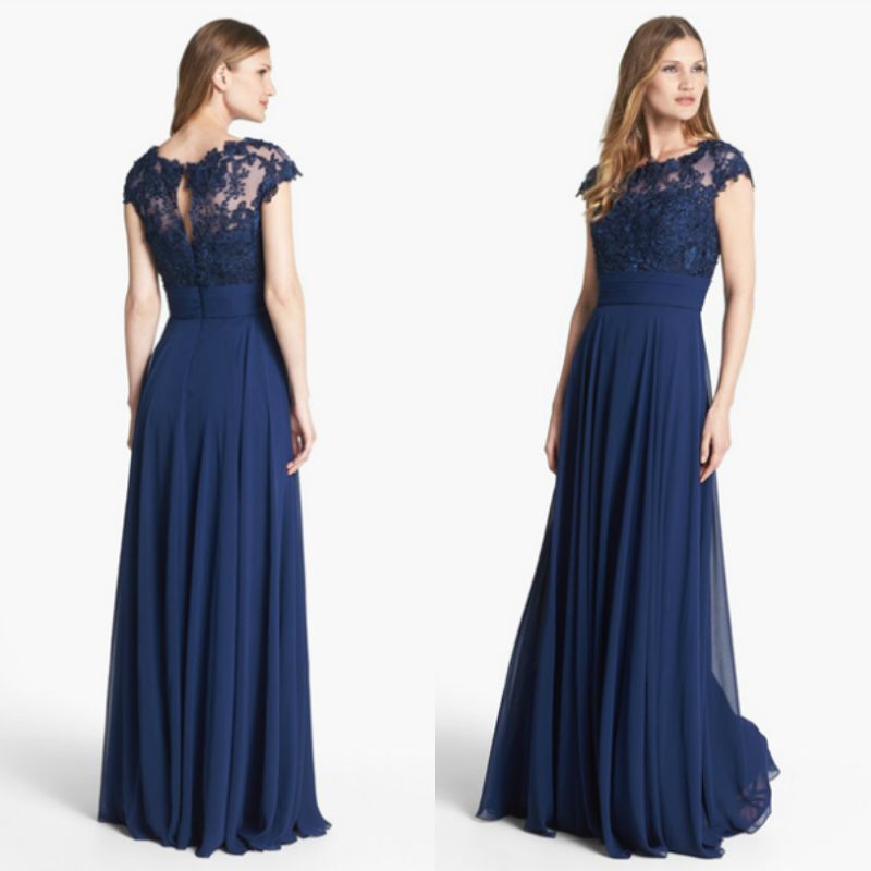 navy blue gowns for mother of the groom