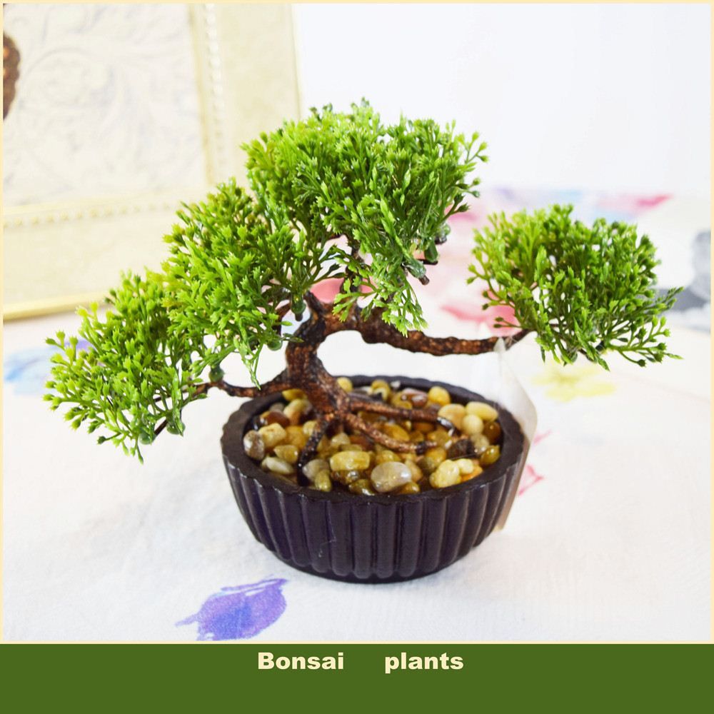 2018 Decorative Bonsai Tree Flowers Pots Planters Artificial Plants