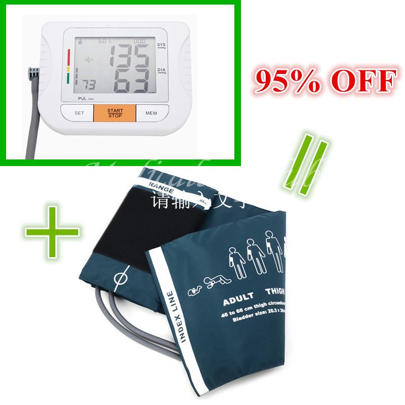 Upper Arm & Thigh Double Tube Cuff Leg & Blood Pressure Cuff For