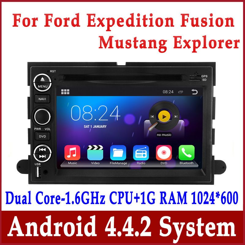Android 4.4 Car Dvd Player For Ford Explorer Expedition Fusion Mustang