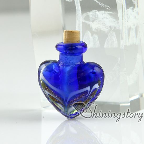 Miniature Glass Bottles Pendant For Necklace Wholesale Small Decorative