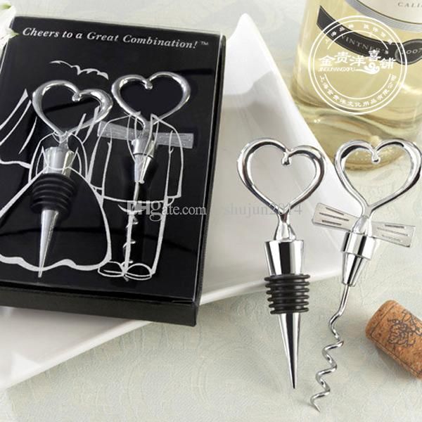 Diamond ring wine stopper wedding favors