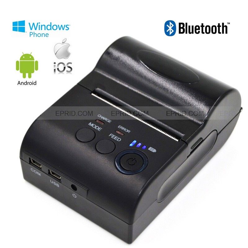 Bluetooth Pos Thermal Receipt Printer Printer Battery ...