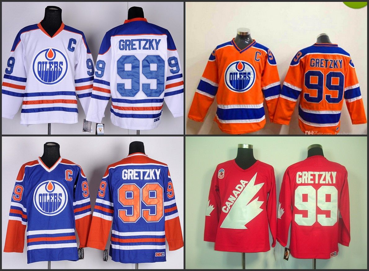 2017 Men'S Edmonton Throwback Hockey Jerseys 99 Wayne Gretzky Jersey