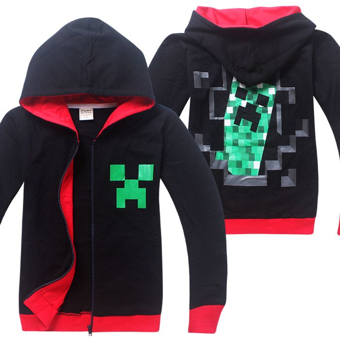 Online Cheap Minecraft Hoodie Creeper Hoodie Coat Creeper Jacket Us