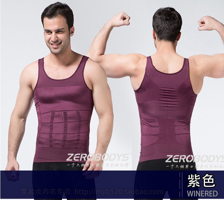 Wholesale Men's shapewear shaping vest jacket sports bra abdomen ...