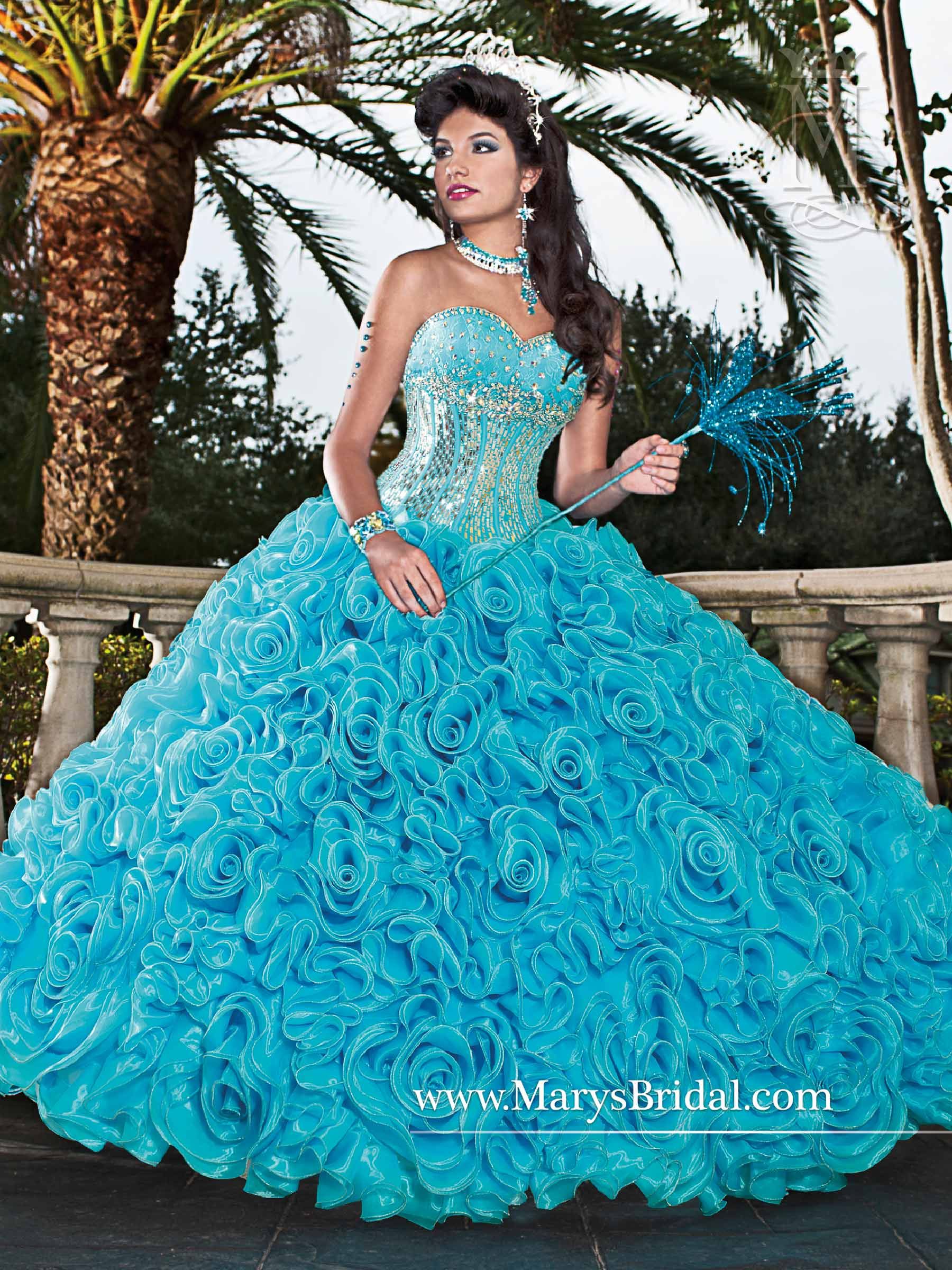 2015 Elegant Sky Blue Quinceanera Dresses For 15 Years Debutante