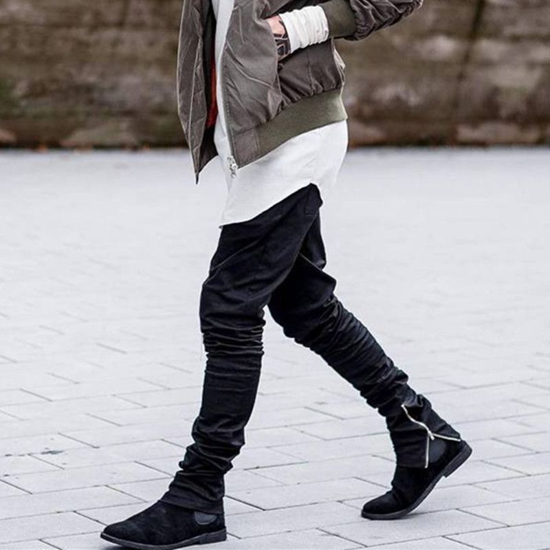 mens jogger pants zipper leg