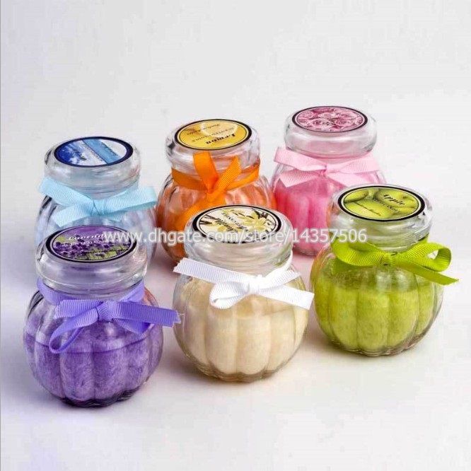 Creative Valentine'S Day Non Smoking Scented Jar Candle Multi Colored Aromatic Candles In Glass