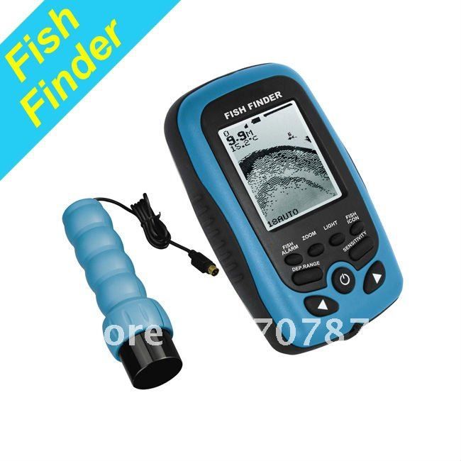 Sonar Depth Finder With Handheld Transducer Ice Fishing Echo Sonar