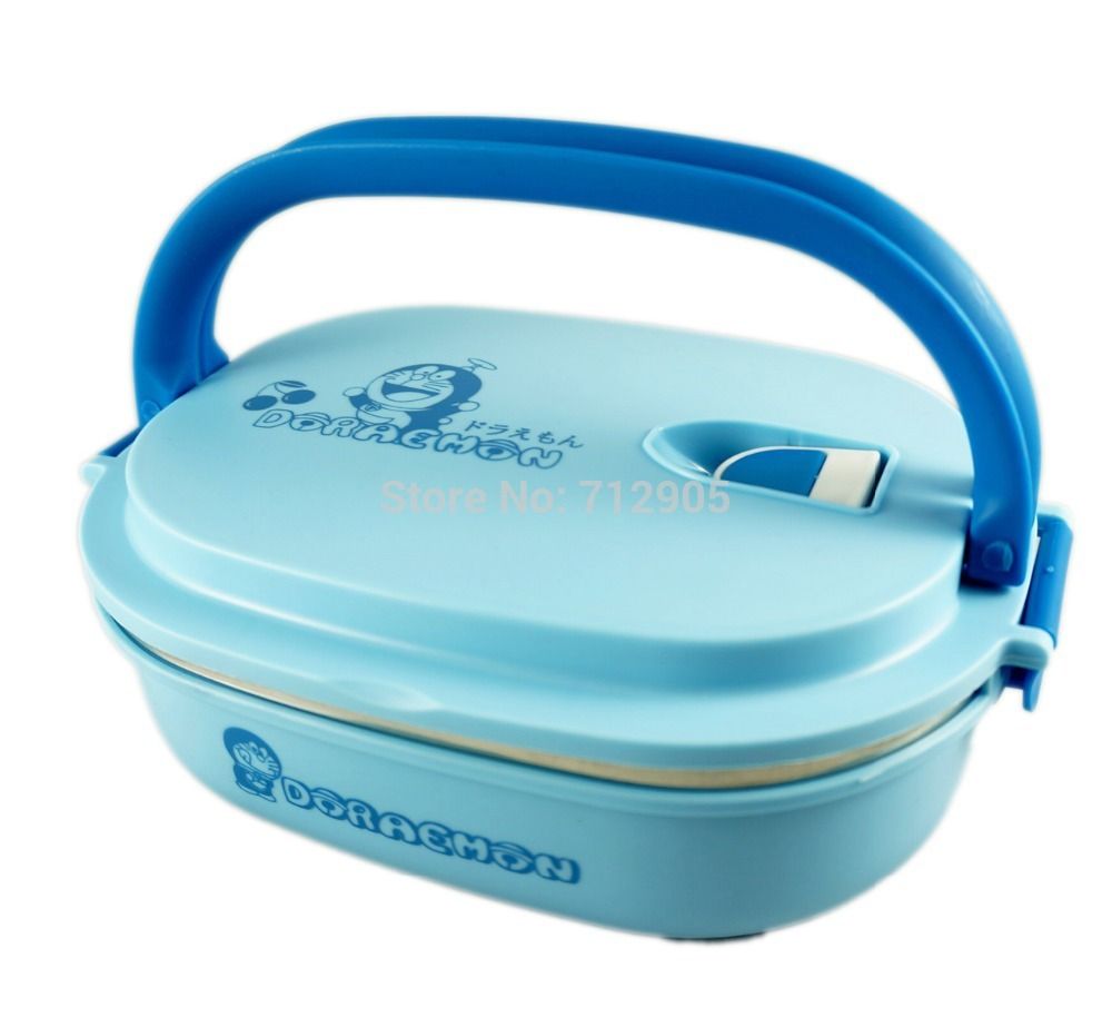 Best Blue Doraemon Lunch Box For Kids Thermos Food Container Japanese