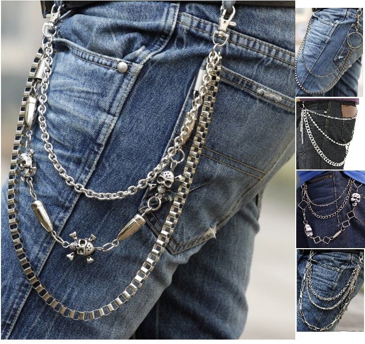 Wholesale 2015 Vintage Punk Men Fashion Hip Hop Party Metal Belt Chain