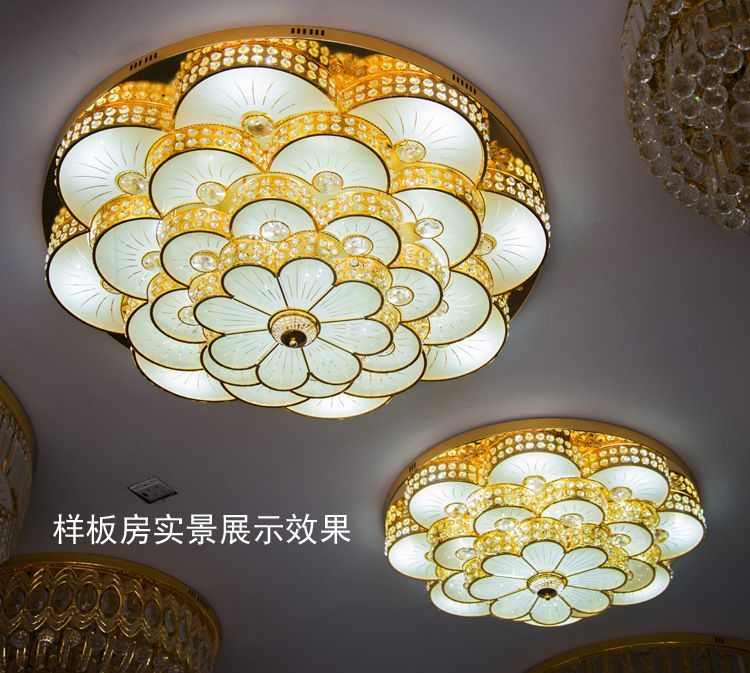Crystal light golden plafoniera a forma di prugna salotto condotto ... Plafoniere camera letto