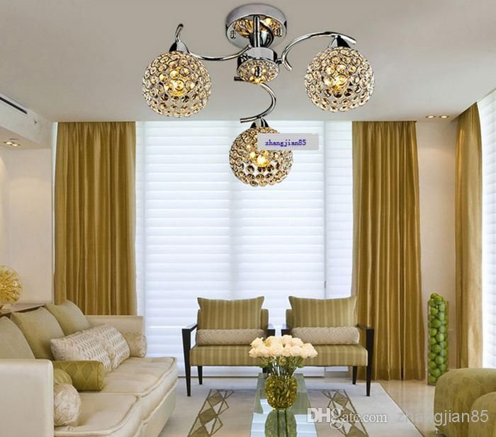 Simples e moderno, k9 de cristal pequeno tecto, lustre para as ... Sala simples e moderna