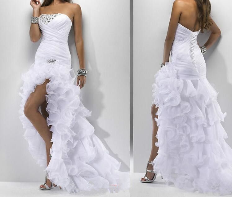 Fashion 2015 White Mermaid Wedding Dresses With Crystal ...