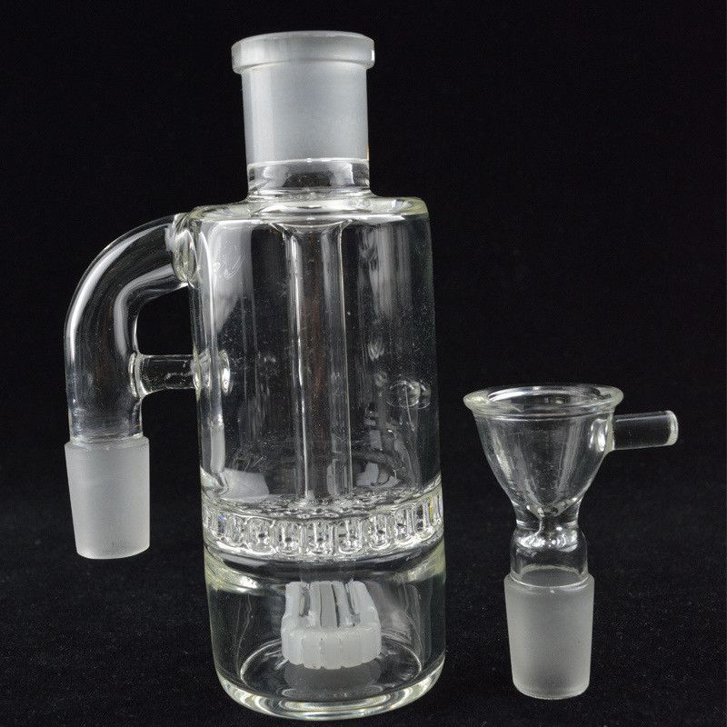 Discount Recycler Ashcatcher 18mm Double Percolator Bong Ash