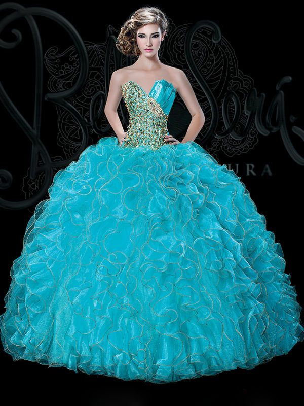 2015 Bellaseradres Custom Made Quinceanera Dresses Colored Ball Gown