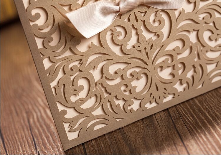 Free printable golden wedding invitations