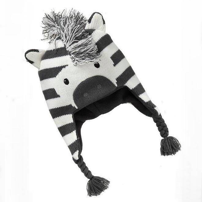 2017 2016 New Baby Animal Hat Children'S Accessories Cute Zebra