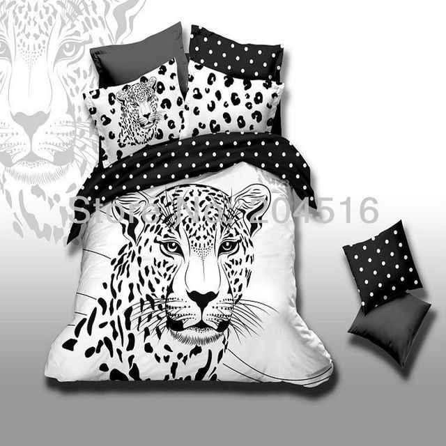 Animal Tiger Pattern Bedding Set Queen Size Fashion Bedspread Quilt