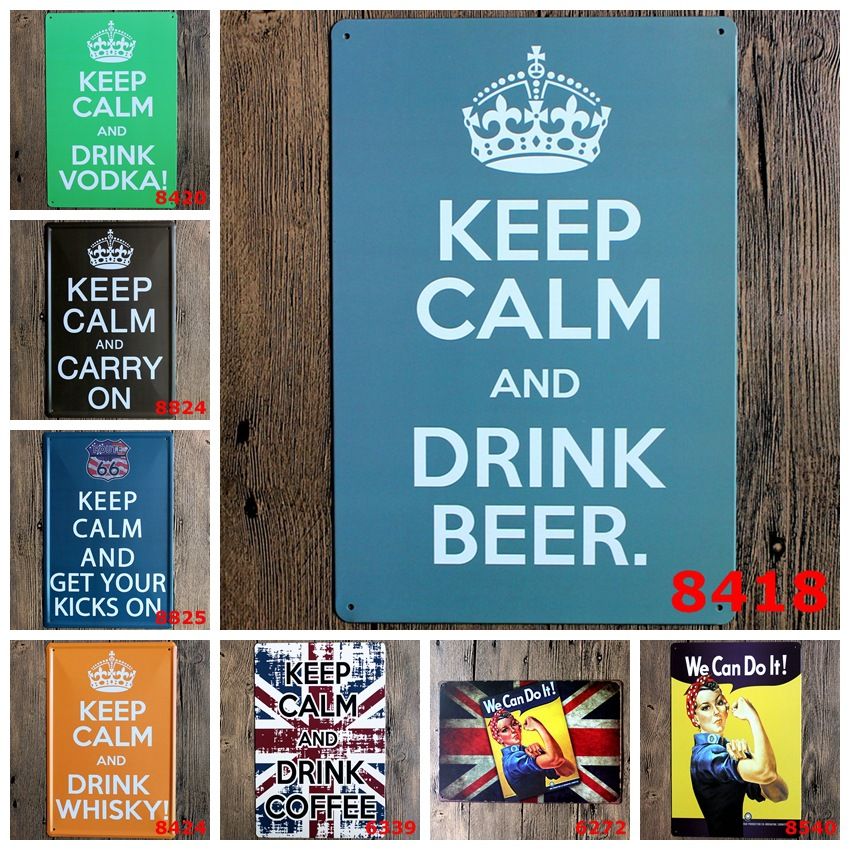 Metal Wall Signs metal wall we can do it! keep calm and drink whisky in signs home Metal Wall Signs metal wall we can do it! keep calm and drink whisky in signs home