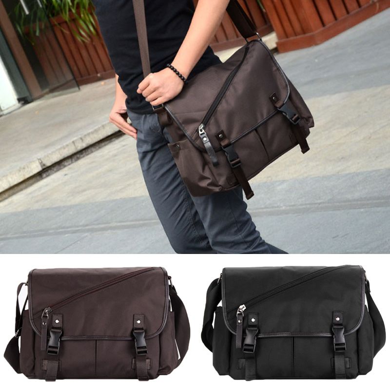 New Fashion Men Shoulder Bag Flap Front Men Bag Multiple Pockets Casual